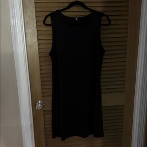 Sleeveless Black summer tank Dress